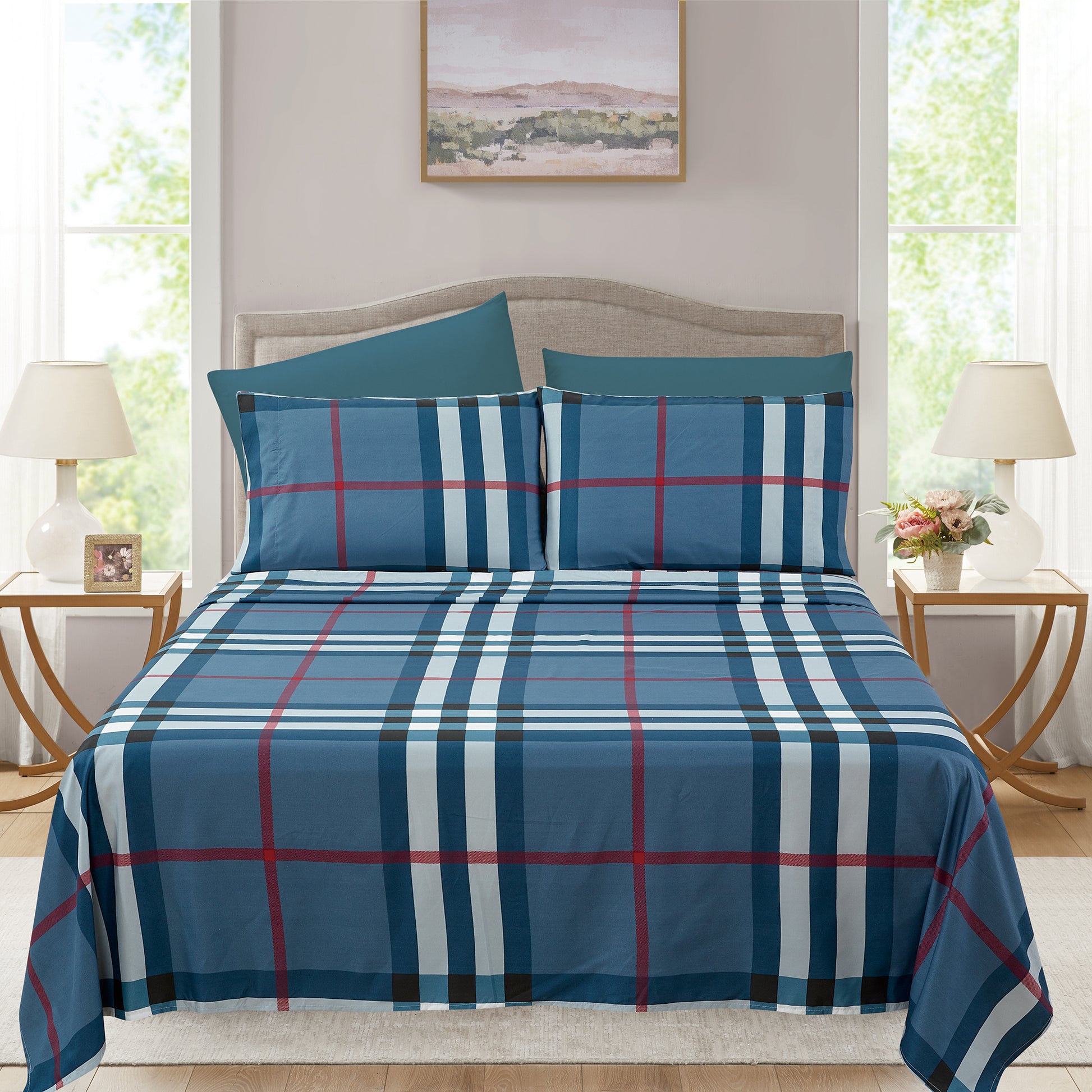 Imperial Home Printed 6-Piece Bedsheet Set