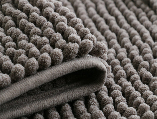 Chenille Microfiber Bathroom and Floor Mat DarkGray