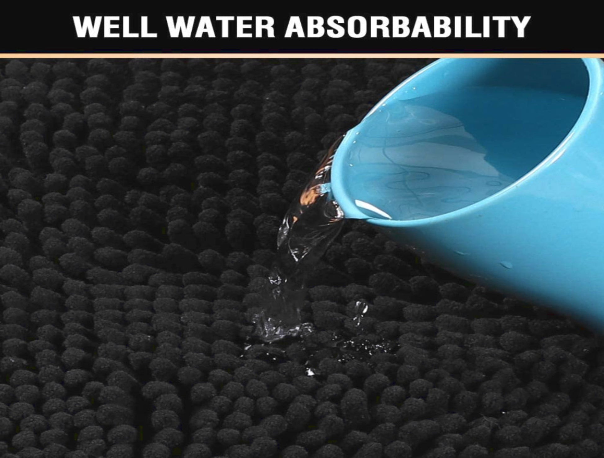 Comfortable Soft Bathroom and Floor Mat DarkGray