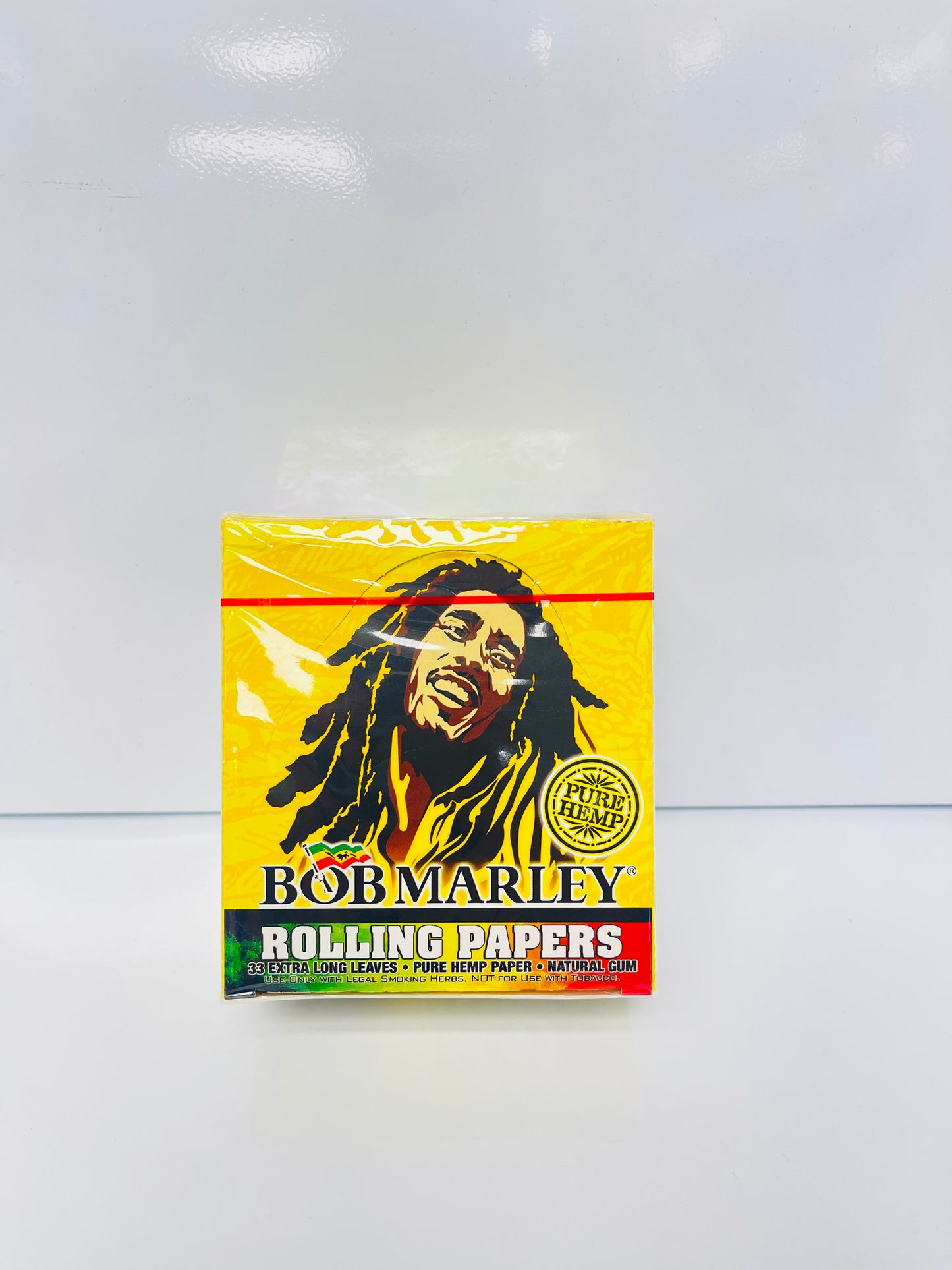 Bob Marley Cigarette Rolling Paper Extra Long Leaves Pure Hemp