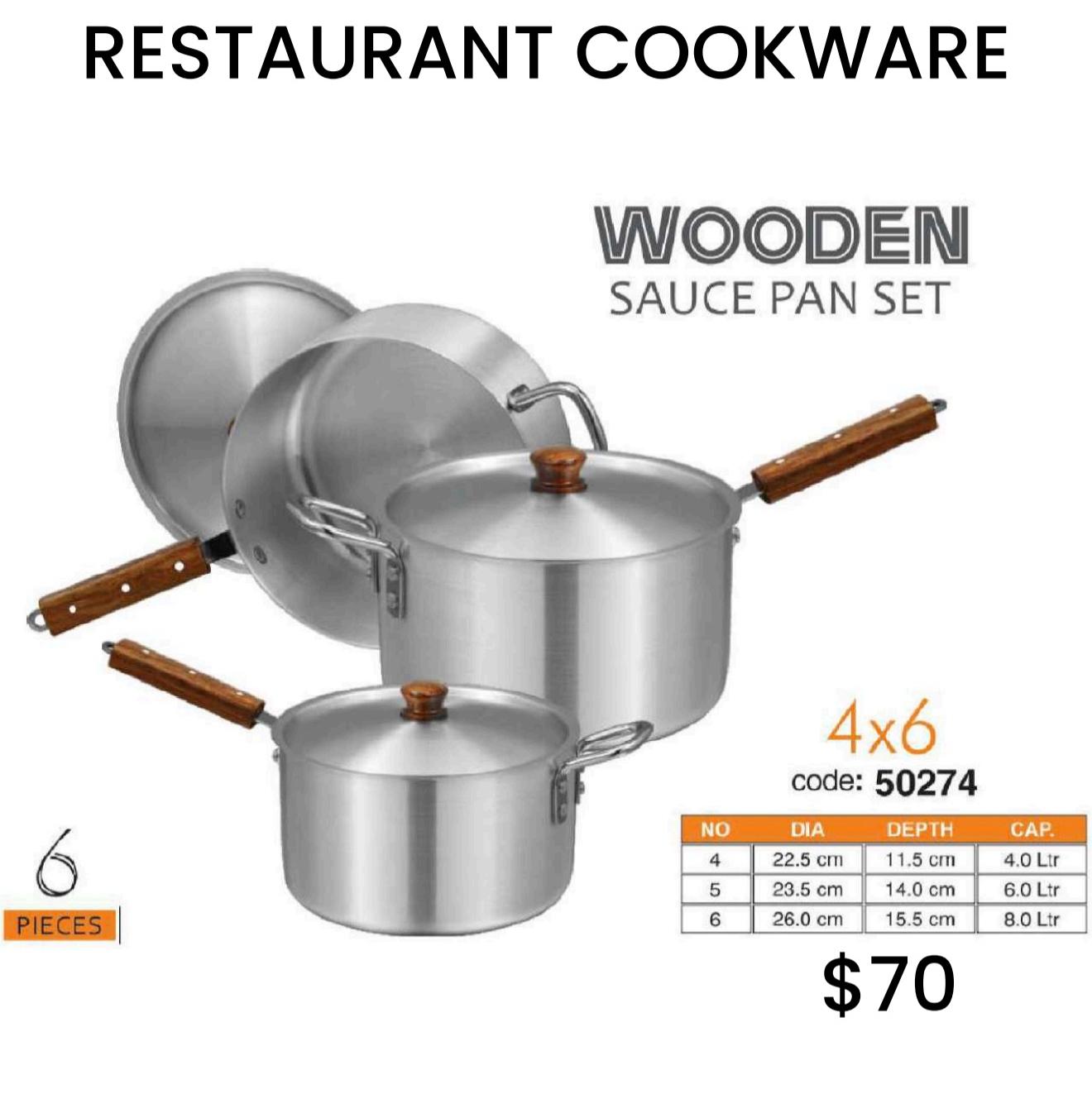 Sonex-50274 Aluminium Sauce Pot Set 4x6