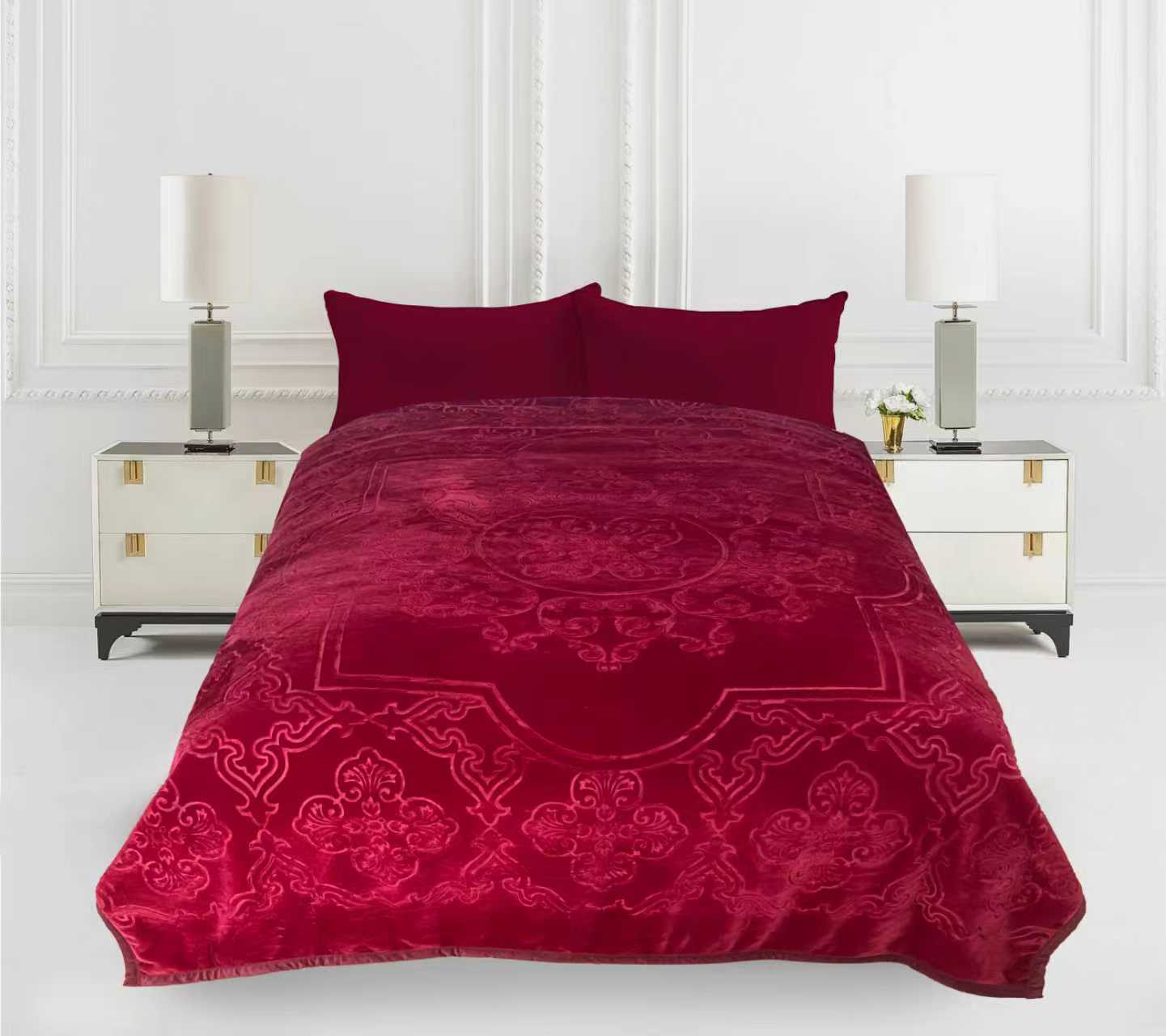 Imperial Home 9lb/4.0kg Heavy Thick Plush Mink Blanket Box of 10