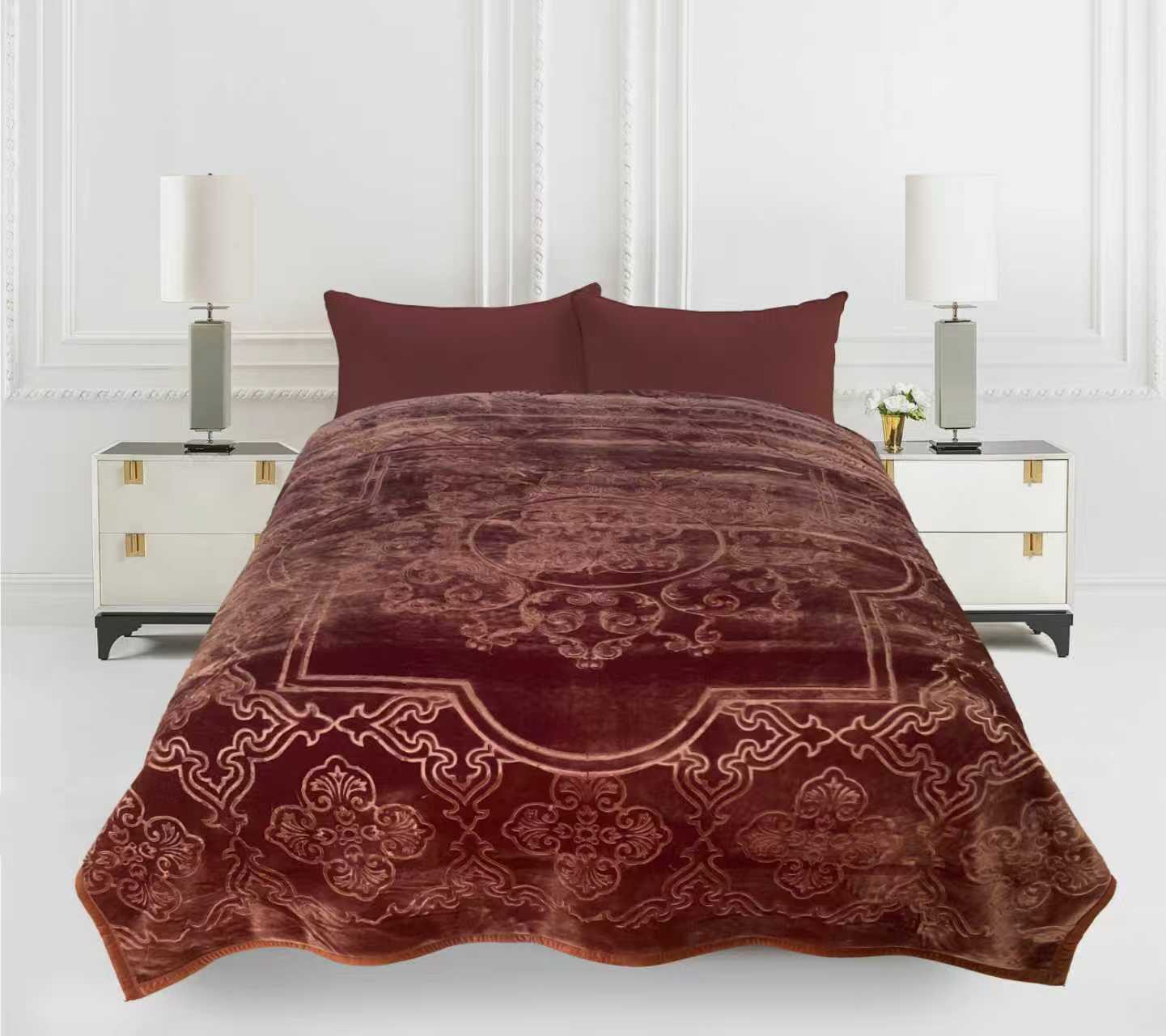 Imperial Home 9lb/4.0kg Heavy Thick Plush Mink Blanket Box of 10