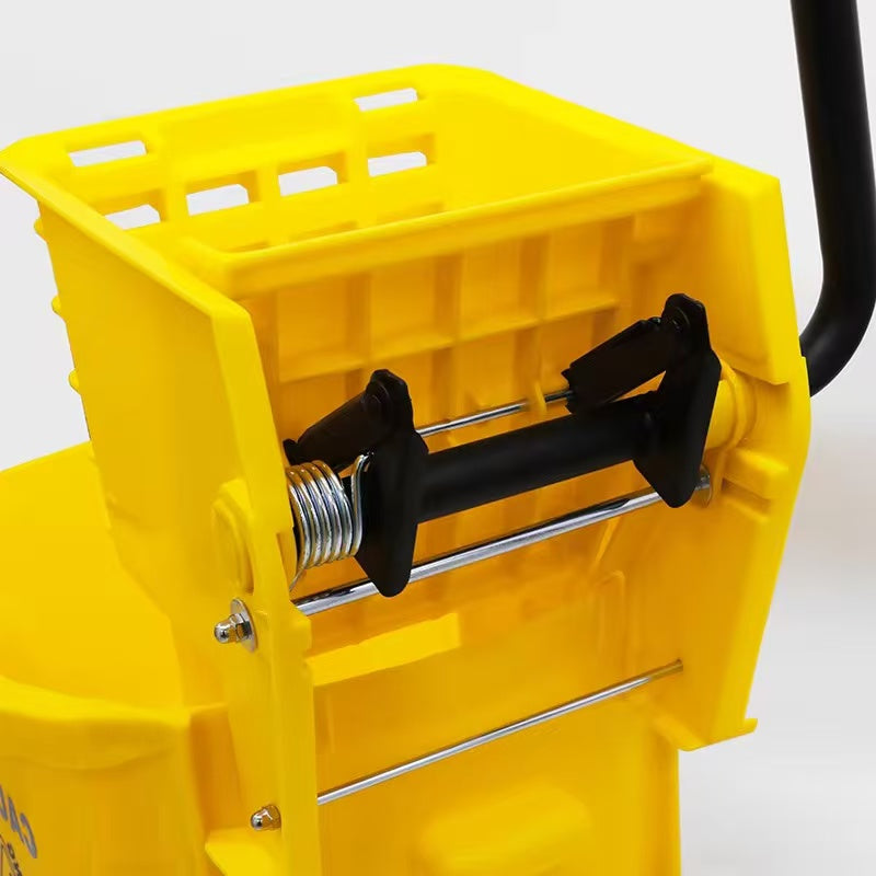36L Mop Bucket with Down Press Wringer - Yellow