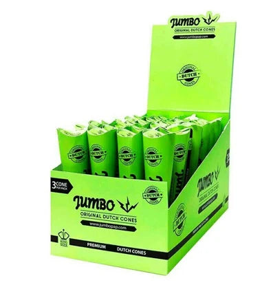 Jumbo King Size Cones 3 Cones Per Pack (32pcs/Display)