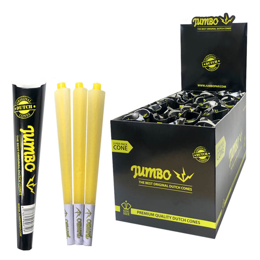 Jumbo King Size Cones 3 Cones Per Pack (32pcs/Display)
