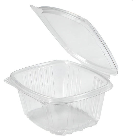 PET Hinged Rectangle Clear Container - 16oz - 200pc