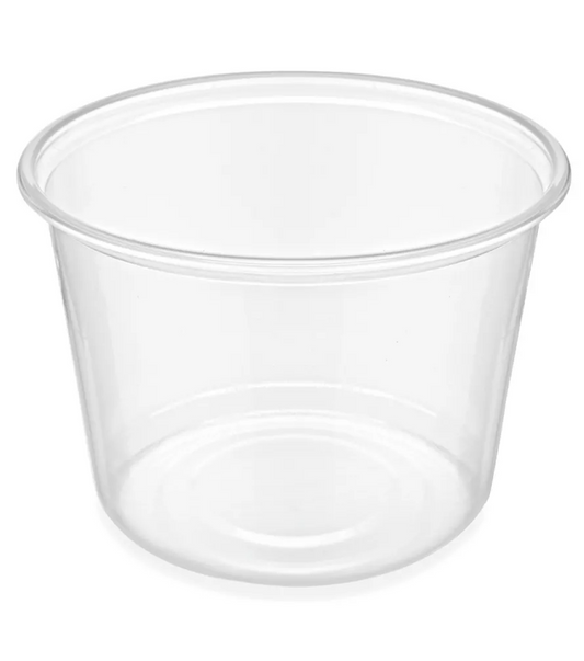 Clear Round Deli Containers - 16oz - 500pc/cs