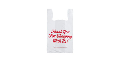 S5HD-TH THANK YOU WHITE PLASTIC BAGS 800BAGS/BOX