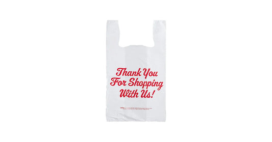 S4HD Thank You White Plastic Bags 800 Bags/Box