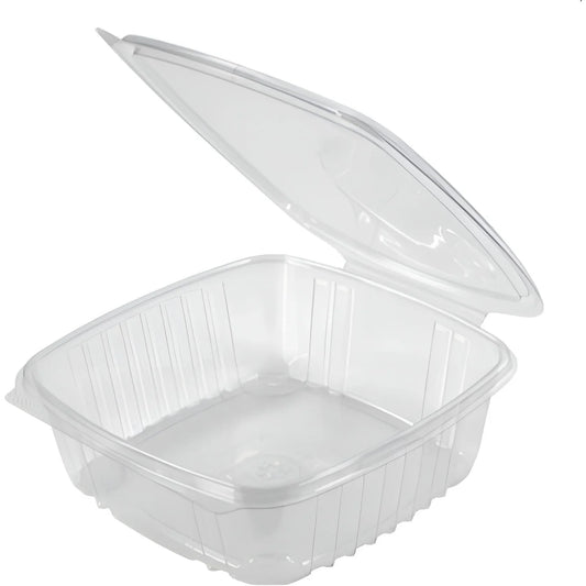 PET Hinged Rectangle Clear Container - 48oz - 200pc