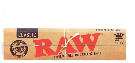 RAW Classic King Size Slim Rolling Papers - 50ct