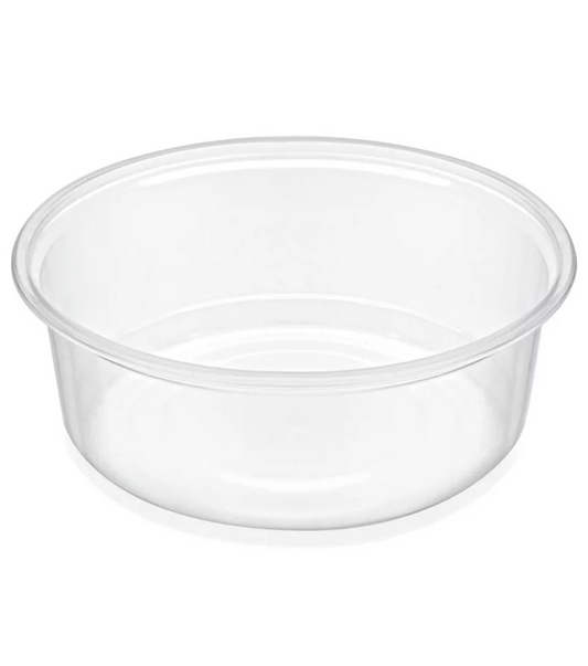Clear Round Deli Containers - 8oz - 500pc/cs