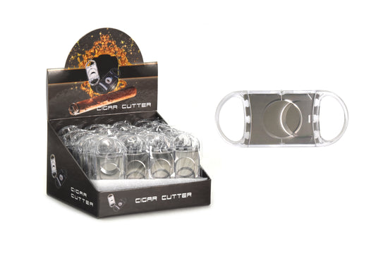 Stainless Steel Cigar Cutter Display of 24