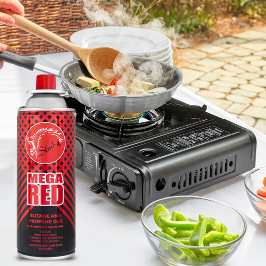 Simba Mega Red Stove Butane 220ml Pack Of 4