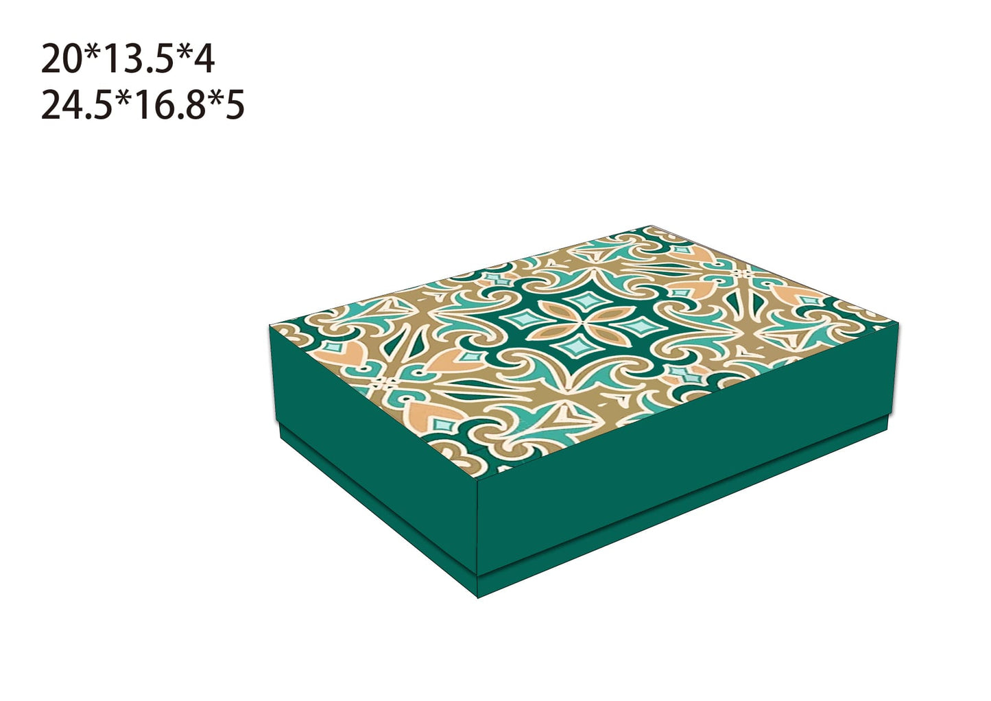 2PC Sweet Box Rectangular Set 32Sets/Box