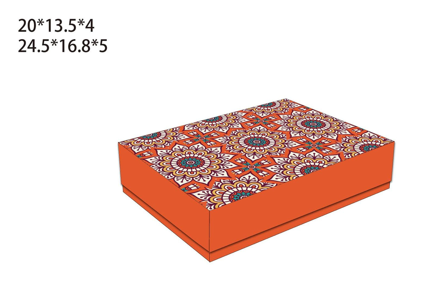 2PC Sweet Box Rectangular Set 32Sets/Box