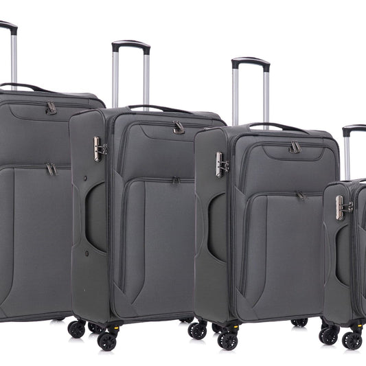 AT-23001 American Traveller 4pc Set Soft Luggage