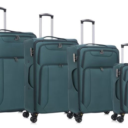 AT-23001 American Traveller 4pc Set Soft Luggage