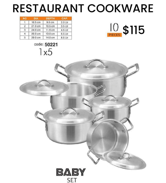 50221-Sonex Aluminium Baby Set 1x5