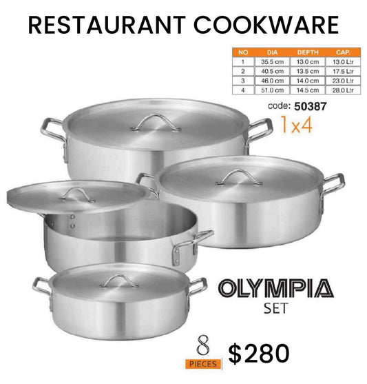 Sonex-50387 Aluminium Olympia Set/ Brazier pot - (1x4)