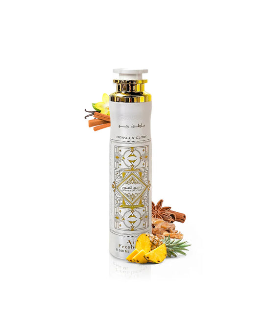 LATTAFA AIR FRESHENER 300 ML ACR - DLX BADEE AL OUD HONOR & GLORY WHITE -LAT