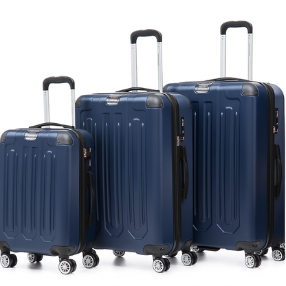 Morano 1190 3pc Hardcase Luggage Set