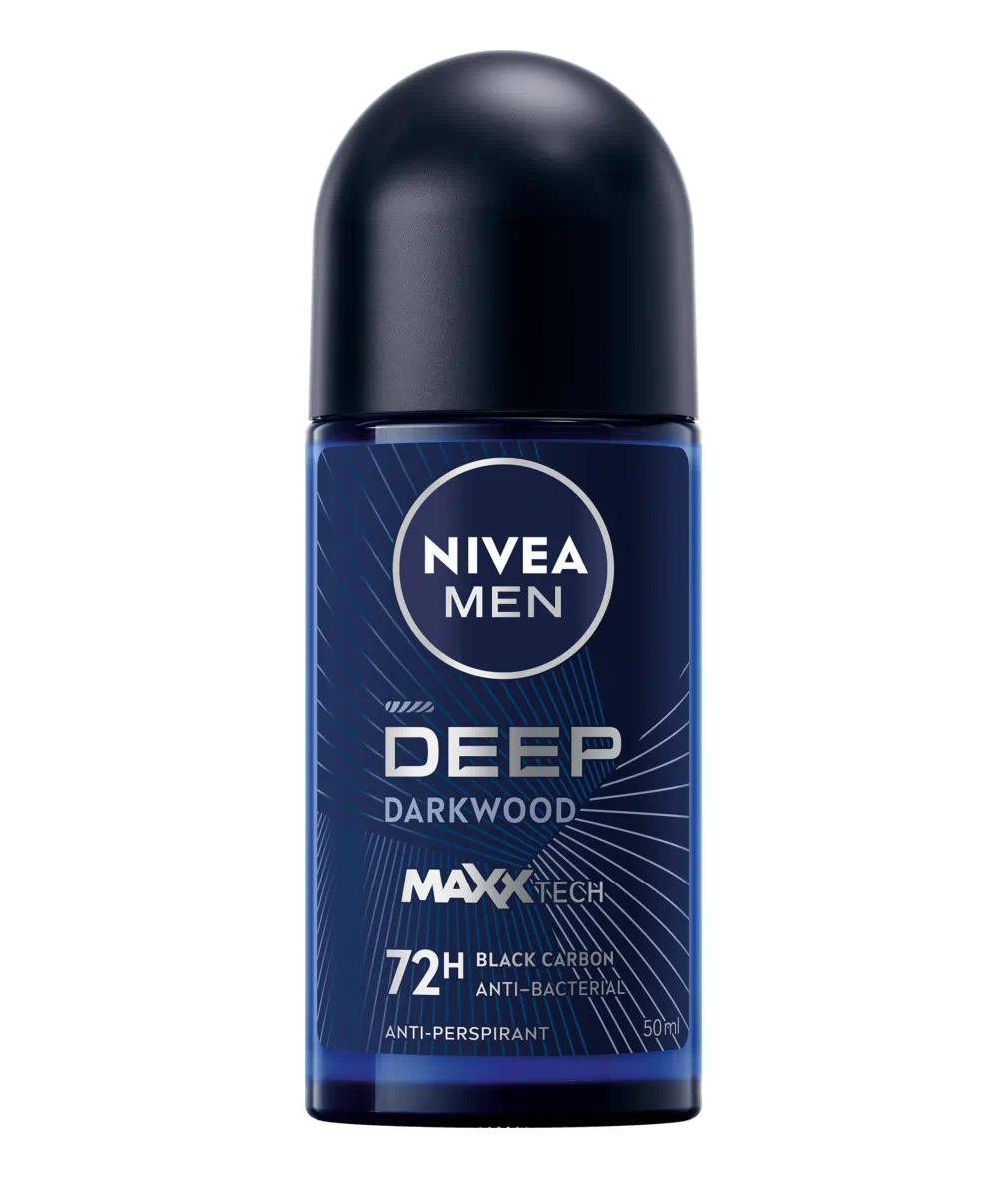 NIVEA Deodorant Deep Black Carbon Roll On - 50ml