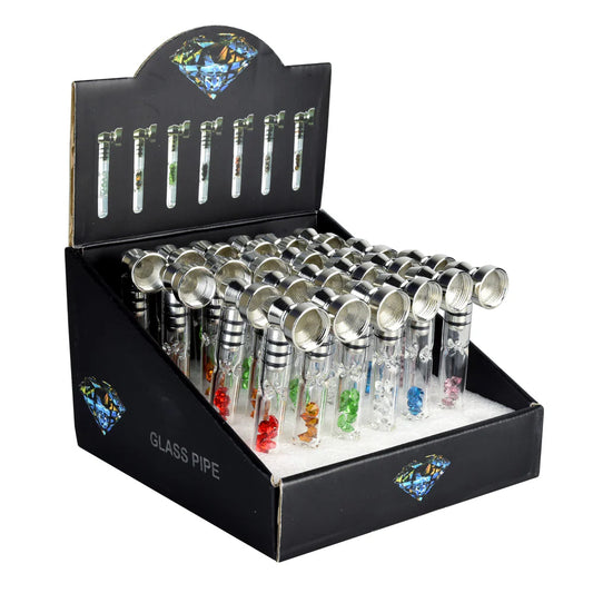 Gem Filter Glass & Metal Pipe Set - PK24