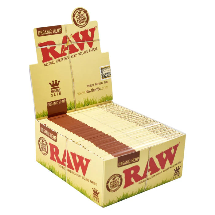 RAW Organic King Size Slim Rolling Papers - 50ct