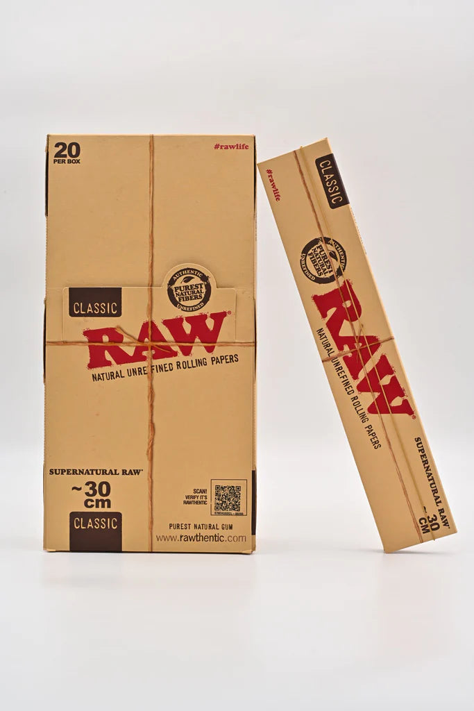 RAW Huge Supernatural Rolling Papers - 12 Inches Long - 30cm