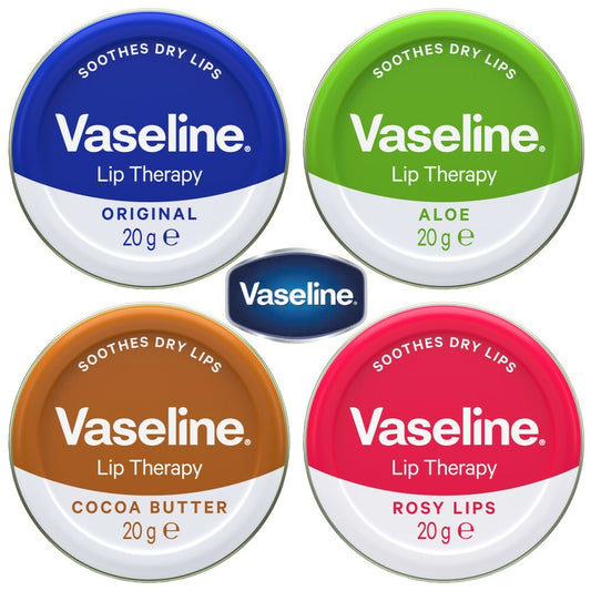Vaseline Lip Therapy 20g Original, Aloe Vera, Cocoa Butter, Rosy Lips - Moisturizing Lip Care Treatment